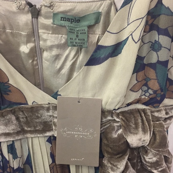 NWT Anthropologie Maple Floral Dress Sz 8 - Picture 3 of 8